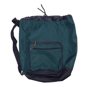 Green Drawstring Single Strap Back Pack 18" x 15"